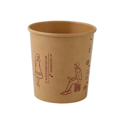 Pojemnik na zupę z papieru pakowego klasy spożywczej